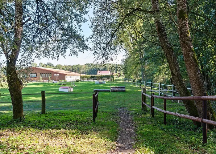 Blockhaeuser Auf Reiterhof In Semesterbostad Eschede