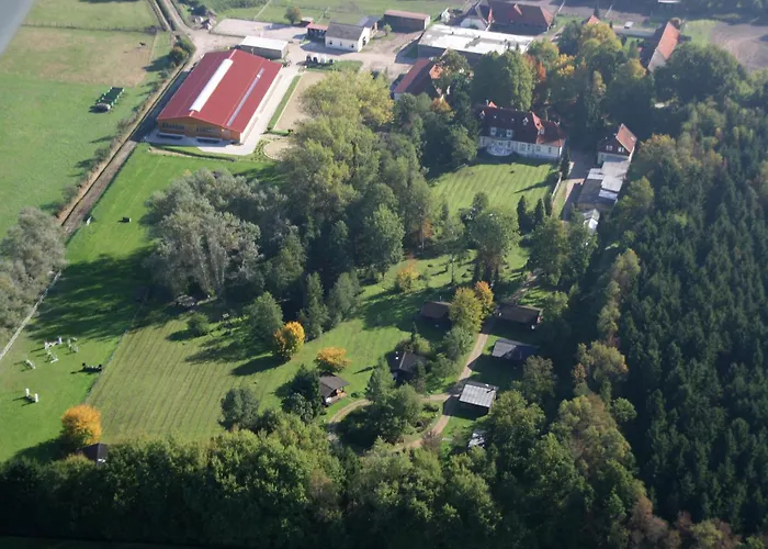 Blockhaeuser Auf Reiterhof In Eschede
