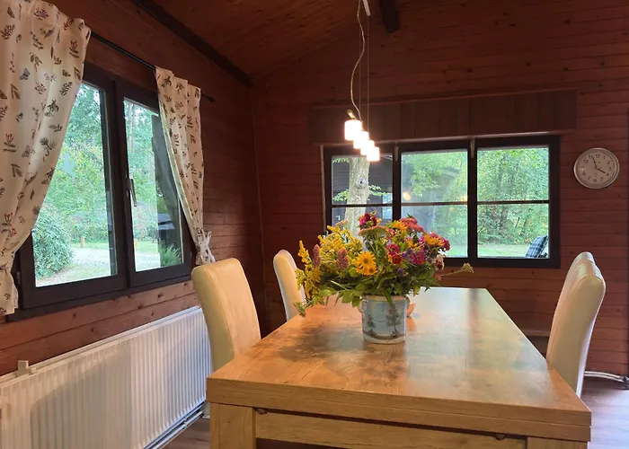 Blockhaeuser Auf Reiterhof In